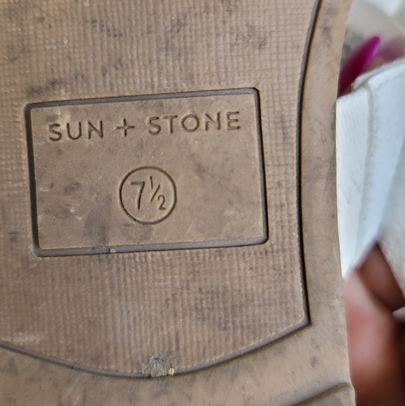 Sun + Stone White Easten Tan Cork Sandals - Picture 7 of 8